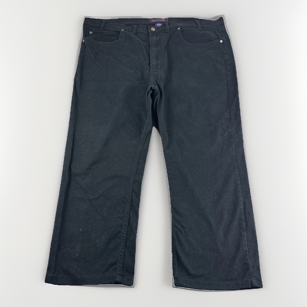 Grand River Jeans Mens 44x28 Black Stretch Denim Pants Straight Leg Workwear